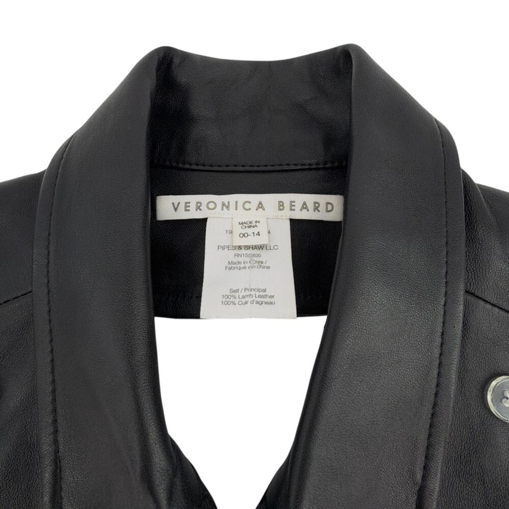 VERONICA BEARD Slate Dickey in Black Lamb Leather - Picture 6 of 7
